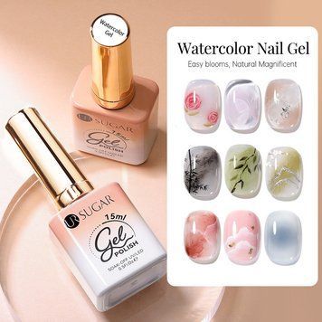 Топ-растекашка UR Sugar Watercolor Nail Gel, 15 мл 2470793845 фото