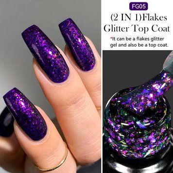 Топ для гель-лака с глиттером LILY'CUTE Glitter Top, 7 мл FG05 2584778081 фото