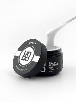 Гель для нарощування нігтів UNO Hard Builder Gel White 15ml гель зміцнення та вирівнювання 2647783088 фото