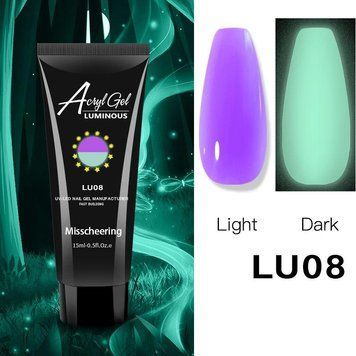Полигель Акригель для наращивания ногтей Неоновый №08 Acryl Gel LUMINOUS 15мл 2218053024 фото