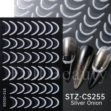 Наклейка для нігтів, на липкій основі STZ-CS255 слайдер для манікюру francheska 2464400271 фото