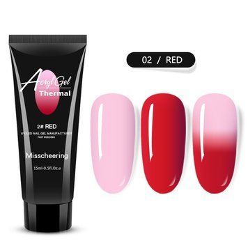 Термо Полігель №02, Термо Акрігель Misscheering Acryl Gel 15 мл для нарощування та зміцнення нігтів 2218736352 фото
