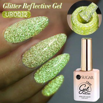 Гель-лак світловідбивний URD012 UR Sugar Reflective Glitter 15ml 2470785296 фото