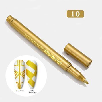 Маркер для дизайну нігтів "Золотий №10" акриловий фломастер для нігтів 2018040911 фото